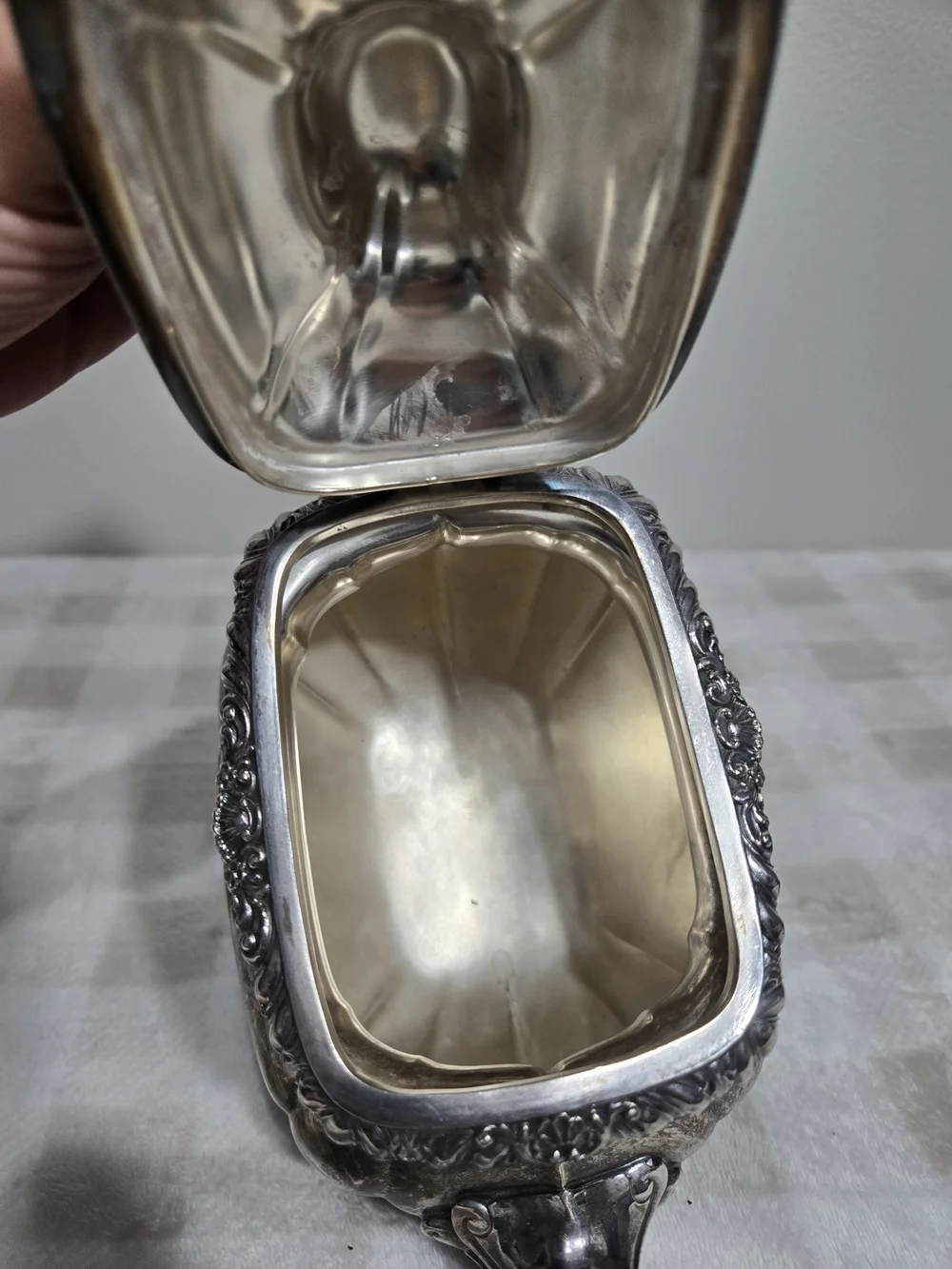 Vintage Gorham Victorian Style Silverplate Lidded Teapot Y1102